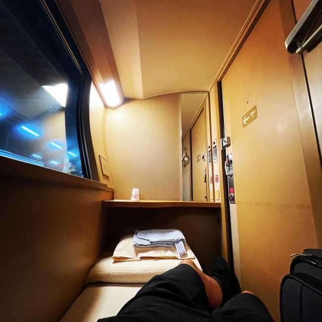 My room on the Sunrise Express